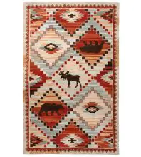 Alora Decor Itasca Hand-Tufted Lodge Patchwork IT1002 Area Rug